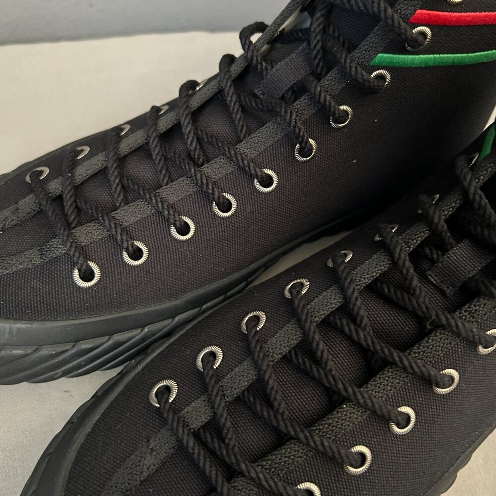 NWT GUCCI authentic Men's Interlocking G high-top sneaker size 8.5 - Picture 5 of 16